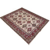 Kazak Rug Handmade Beige Medallion 7x10 ft