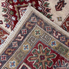 Kazak Rug Handmade Beige Medallion 7x10 ft