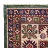 Kazak Rug Handmade Green Medallion 7x10 ft