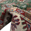 Kazak Rug Handmade Green Medallion 7x10 ft
