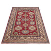 Kazak Rug Handmade Red Medallion 7x10 ft