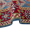 Kazak Rug Handmade Blue Medallion 4x6 ft