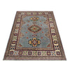 Kazak Rug Handmade Blue Medallion 3x5 ft
