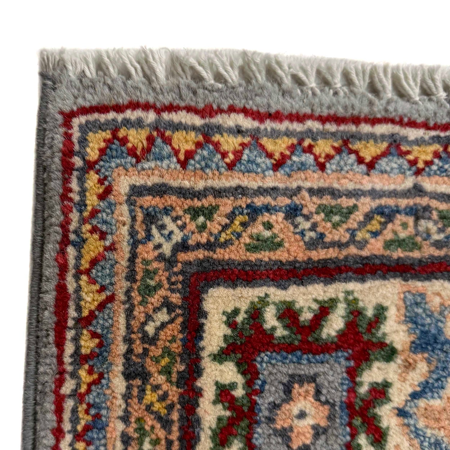 Kazak Rug Handmade Blue Medallion 3x5 ft