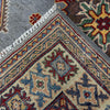 Kazak Rug Handmade Blue Medallion 3x5 ft