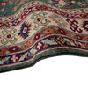Kazak Rug Handmade Green Medallion 3x5 ft