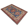 Kazak Rug Handmade Blue Medallion 2x4 ft