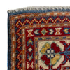 Kazak Rug Handmade Blue Medallion 2x4 ft
