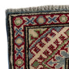 Kazak Rug Handmade Blue Medallion 2x4 ft