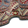 Kazak Rug Handmade Blue Medallion 2x4 ft