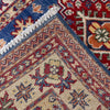 Kazak Rug Handmade Blue Medallion 2x4 ft