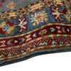 Kazak Rug Handmade Gray Medallion 2x4 ft