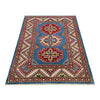 Kazak Rug Handmade Blue Medallion 2x4 ft