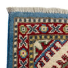 Kazak Rug Handmade Blue Medallion 2x4 ft