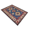 Kazak Rug Handmade Blue Medallion 2x4 ft