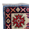 Kazak Rug Handmade Blue Medallion 2x4 ft