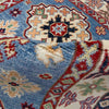 Kazak Rug Handmade Blue Medallion 2x4 ft