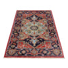 Heriz Area Rug Handmade Multi Medallion 2x4 ft