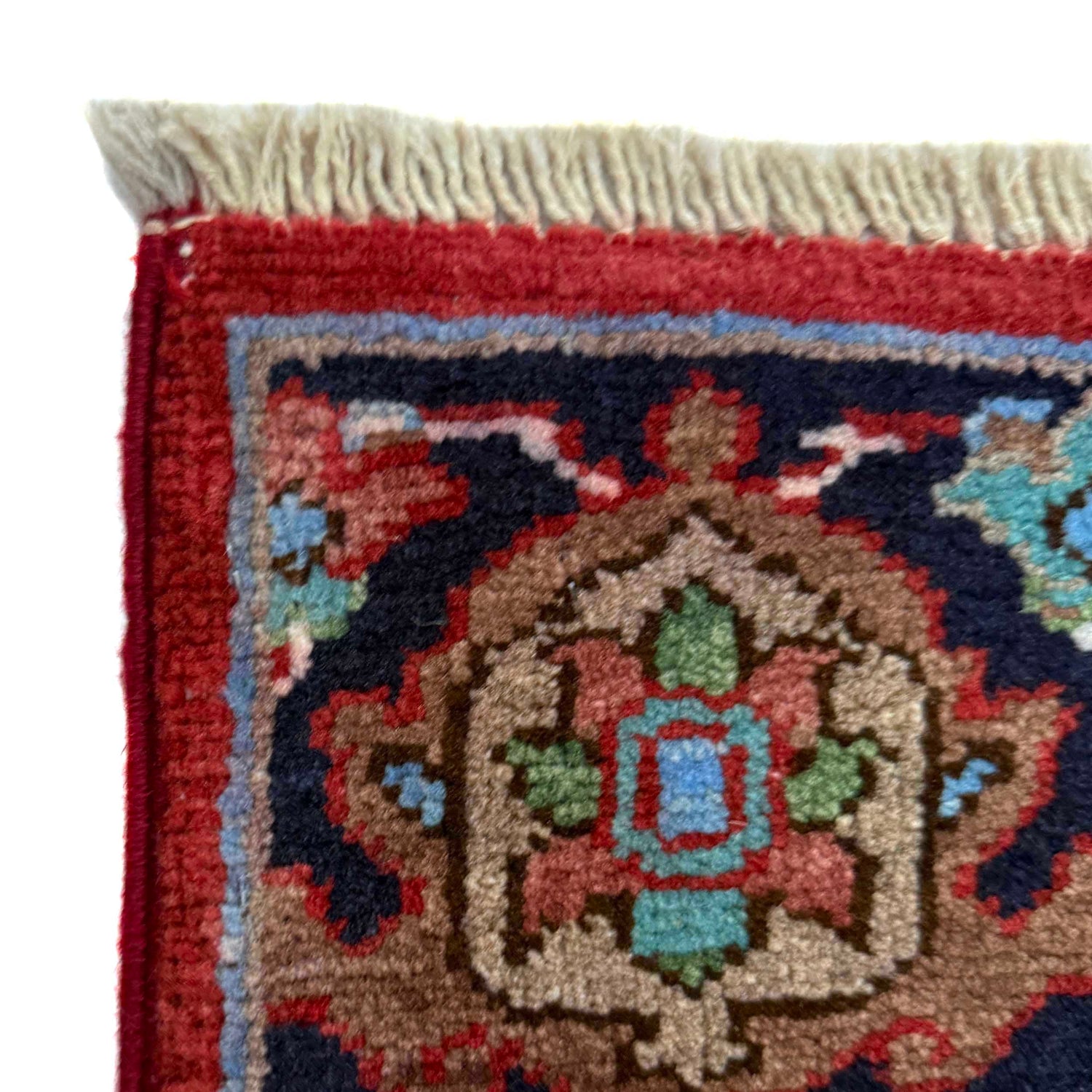 Heriz Area Rug Handmade Multi Medallion 2x4 ft