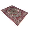 Heriz Area Rug Handmade Multi Medallion 2x4 ft