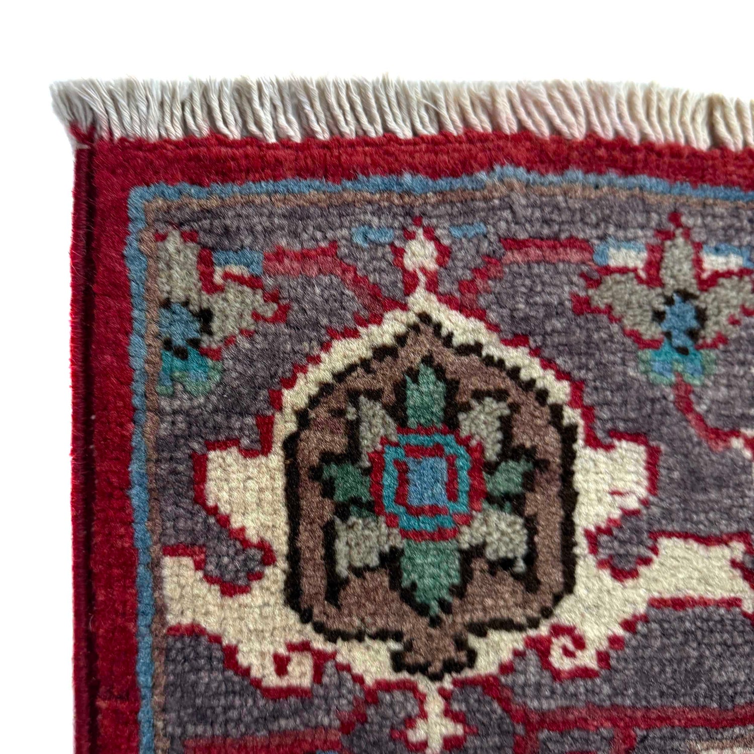 Heriz Area Rug Handmade Multi Medallion 2x4 ft