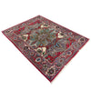 Heriz Area Rug Handmade Multi Medallion 2x4 ft