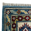 Kazak Rug Handmade Blue Medallion 3x5 ft