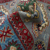 Kazak Rug Handmade Gray Medallion 3x5 ft