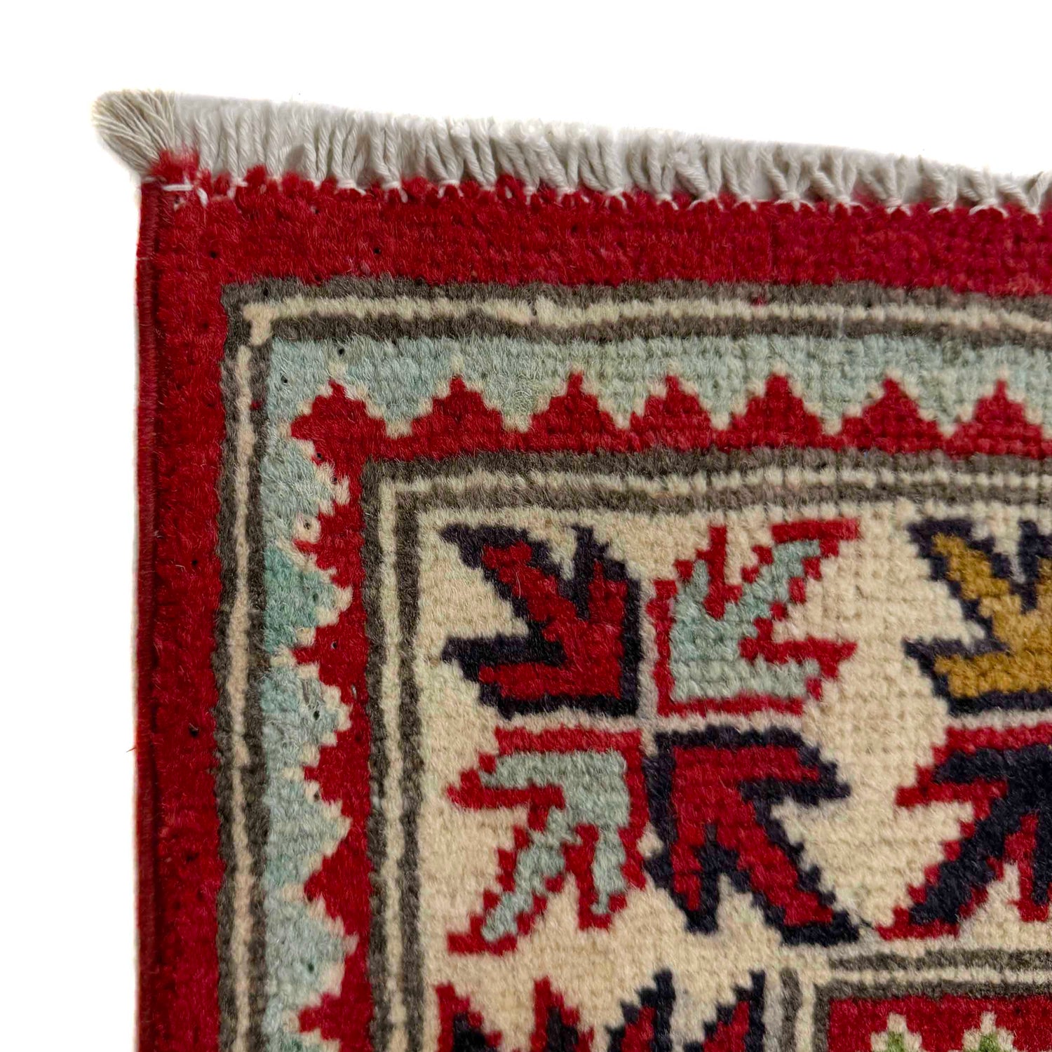 Kazak Rug Handmade Blue Medallion 3x5 ft