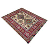 Kazak Rug Handmade Beige Medallion 3x5 ft