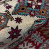 Kazak Rug Handmade Beige Medallion 3x5 ft