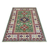 Kazak Rug Handmade Green Medallion 3x5 ft