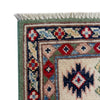 Kazak Rug Handmade Green Medallion 3x5 ft