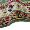 Kazak Rug Handmade Green Medallion 3x5 ft