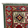 Kazak Rug Handmade Green Medallion 3x5 ft