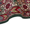 Kazak Rug Handmade Green Medallion 3x5 ft