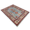 Kazak Rug Handmade Blue Medallion 3x5 ft