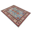 Kazak Rug Handmade Blue Medallion 3x5 ft