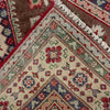 Kazak Rug Handmade Brown Medallion 3x5 ft