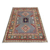 Kazak Rug Handmade Gray Medallion 3x5 ft