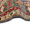 Kazak Rug Handmade Gray Medallion 3x5 ft