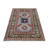 Kazak Rug Handmade Gray Medallion 3x5 ft