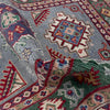 Kazak Rug Handmade Gray Medallion 3x5 ft