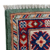 Kazak Rug Handmade Green Medallion 3x5 ft