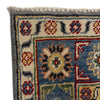 Kazak Rug Handmade Gray Medallion 3x5 ft