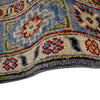 Kazak Rug Handmade Gray Medallion 3x5 ft