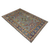 Kazak Rug Handmade Gray Medallion 3x5 ft