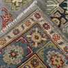 Kazak Rug Handmade Gray Medallion 3x5 ft