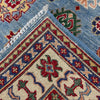 Kazak Rug Handmade Blue Medallion 3x5 ft