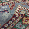 Kazak Rug Handmade Gray Medallion 3x5 ft